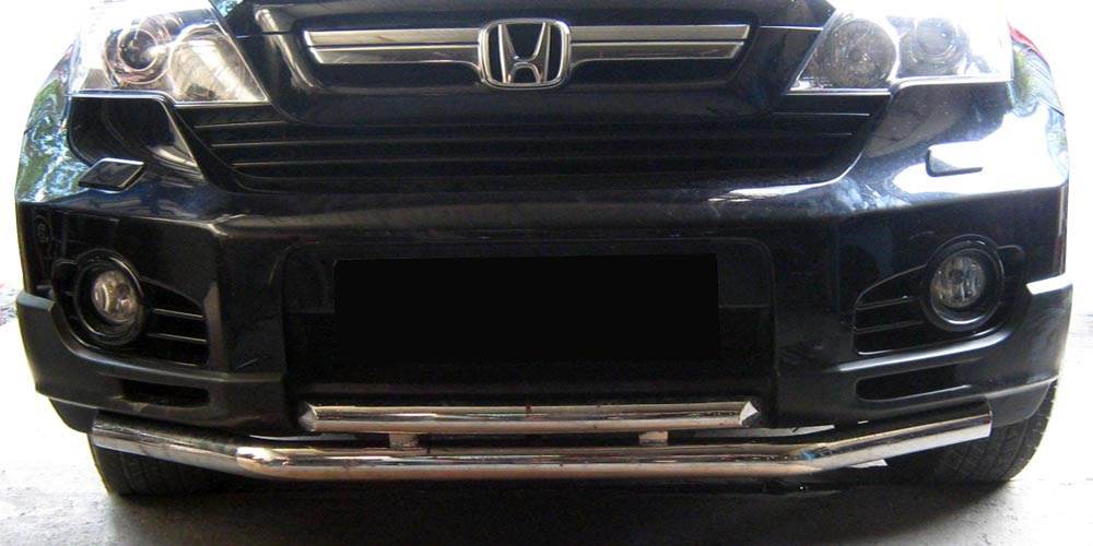 Front protection ST014 (stainless) for Honda CRV 2007-2011 - Reelken Auto