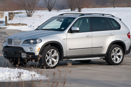 Side Steps Allmond Grey (2 pcs, Aluminum) for BMW X5 E-70 2007-2013 - image 1