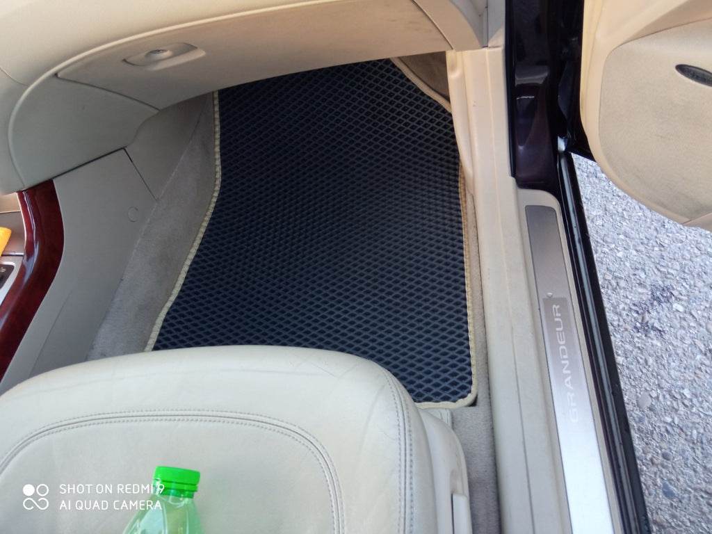 Polyurethane mats (EVA, black) for Hyundai Grandeur 2005-2011 - Reelken Auto