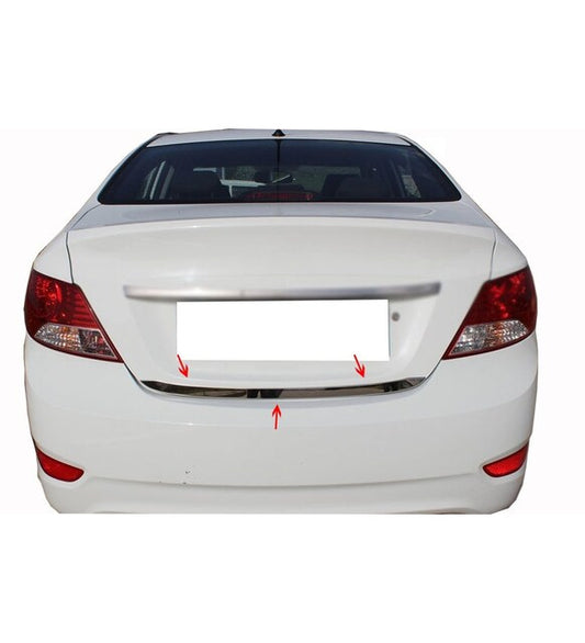 The edge of the trunk (stainless) for Hyundai Accent 2011-2017 - image 1
