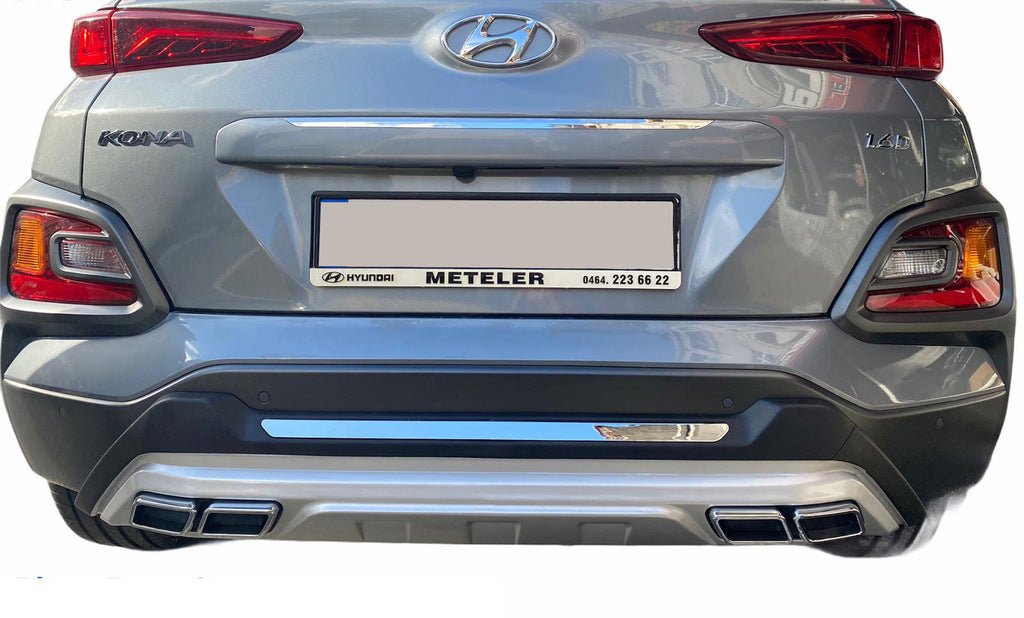 Front and rear bumper extensions (2 pcs) for Hyundai Kona 2017-2023 - image 2