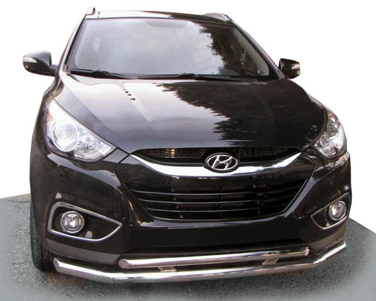 Front arc ST014-2 (stainless) for Hyundai IX-35 2010-2015 - Reelken Auto