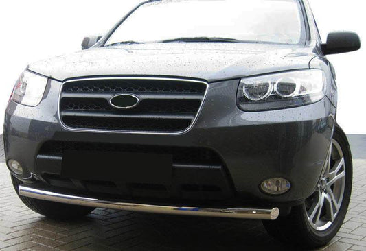 Front protection ST008 (stainless) for Hyundai Santa Fe 2 2006-2012 - Reelken Auto
