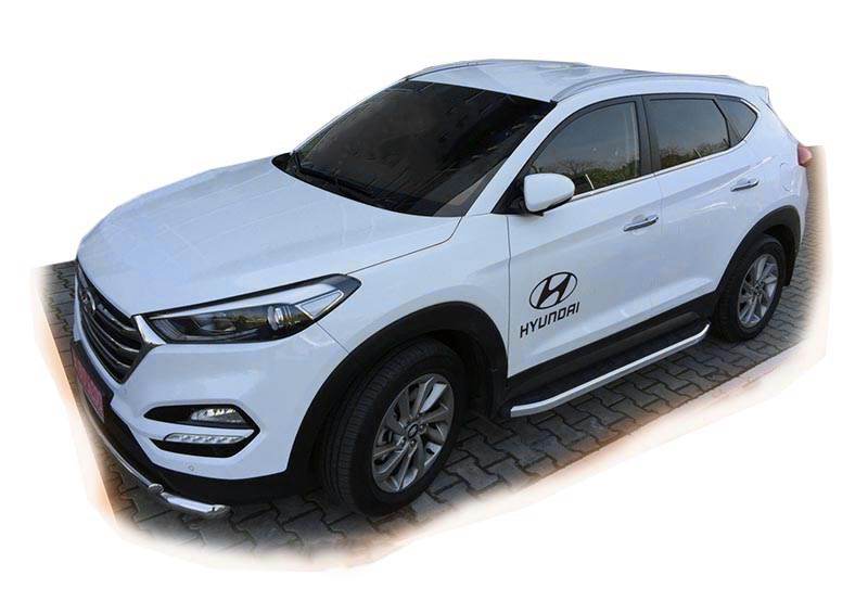 Side area Fullmond (2 pcs., Aluminum) for Hyundai Tucson TL 2016-2021 - Reelken Auto