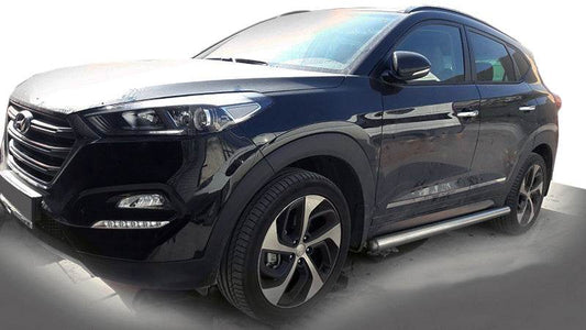Side pipes (2 PCs., stainless steel) for Hyundai Tucson TL 2016-2021 - Reelken Auto