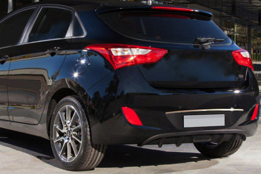 Chrome trim above license plate (HB, stainless steel) for Hyundai I-30 2012-2017 - image 1