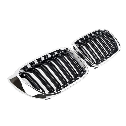 Kidneys M-Look (Gloss Black with Chrome Trim) for BMW X4 F26 2014-2018 - image 2