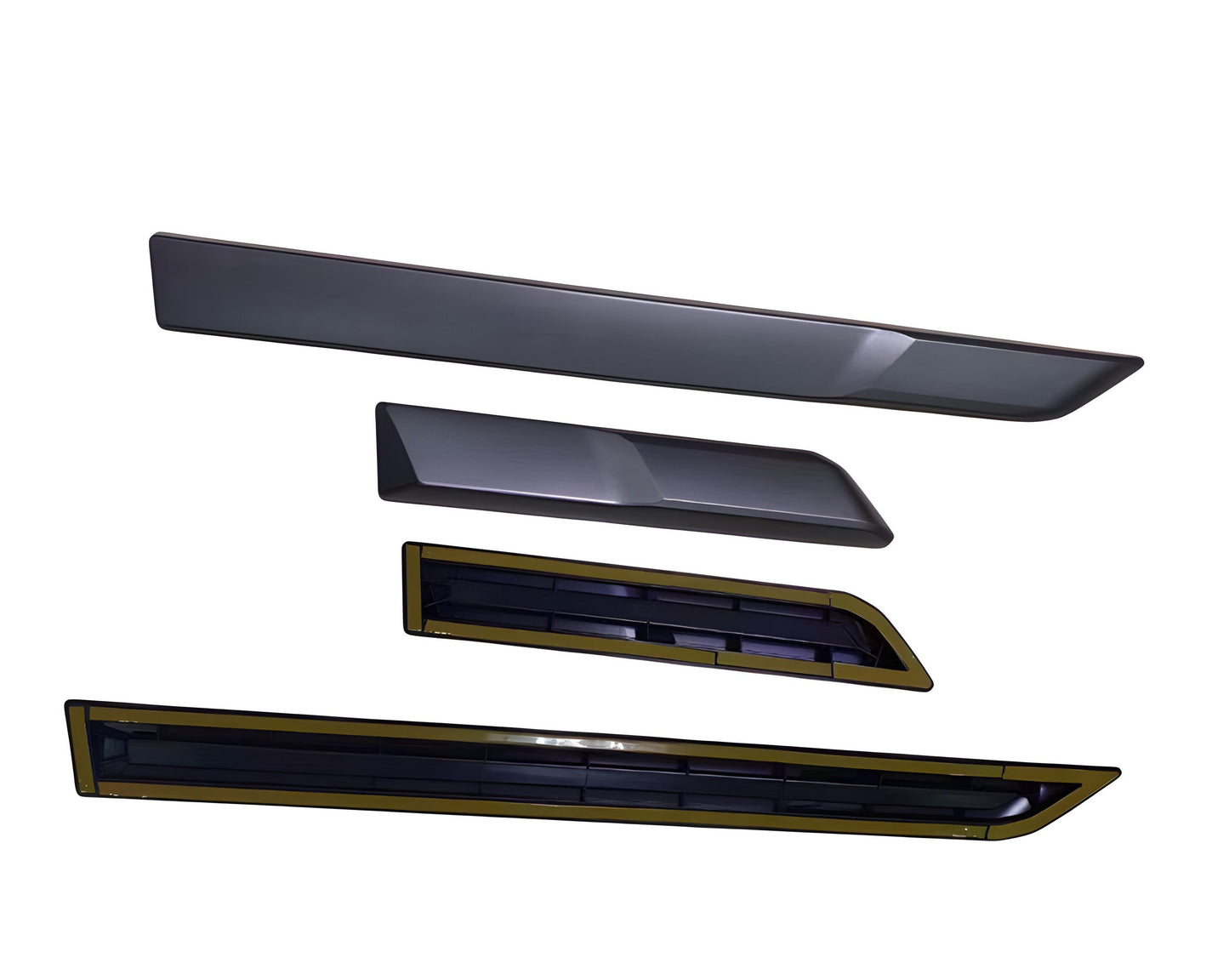 Door Mouldings (Black Gloss) for Toyota Land Cruiser Prado 250 2023- - image 2