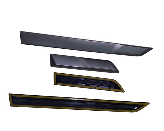 Door Mouldings (Black Gloss) for Toyota Land Cruiser Prado 250 2023- - image 2