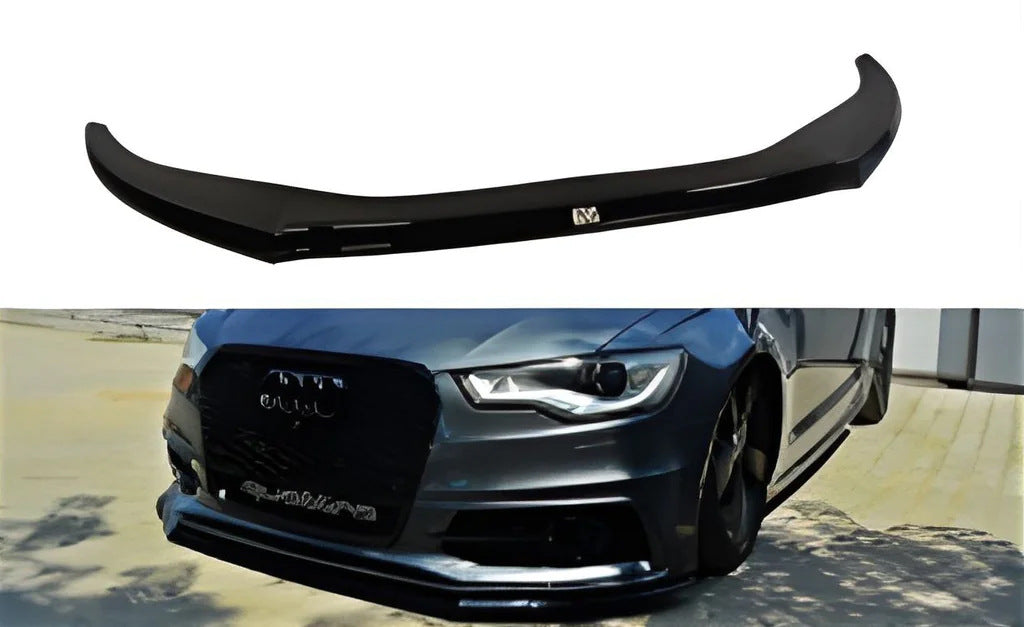 Front Lip Spoiler DPT (for S-Line, 2011-2015, Gloss Black) for Audi A5 2007-2015 - image 4