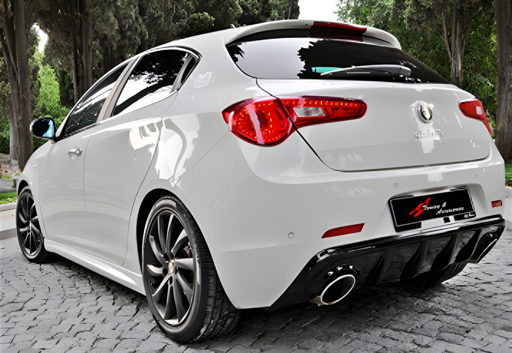 Rear Diffuser DPT V-2 (Gloss Black) for Alfa Romeo Giulietta 2010-2020 - image 2