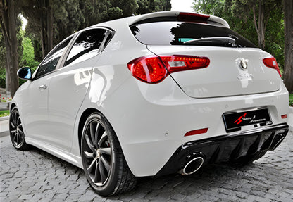 Rear Diffuser DPT V-2 (Gloss Black) for Alfa Romeo Giulietta 2010-2020 - image 2