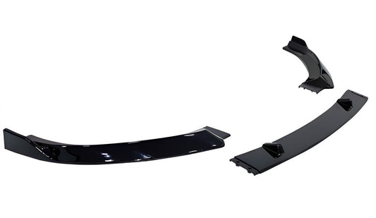 Front Lip Spoiler DPT V-1 (Gloss Black, 3pcs) for Audi A3 2012-2020 - image 1