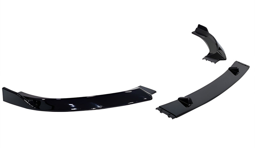 Front Lip Spoiler DPT V-1 (Gloss Black, 3pcs) for Audi A3 2012-2020 - image 1