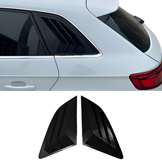Rear window covers DPT V-2 (gloss black, 2pcs) for Audi A3 2012-2020 - image 1