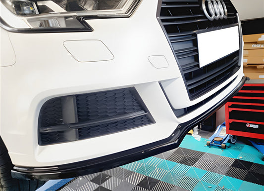 Front Lip DPT V-2 (Gloss Black) for Audi A3 2012-2020 - image 1