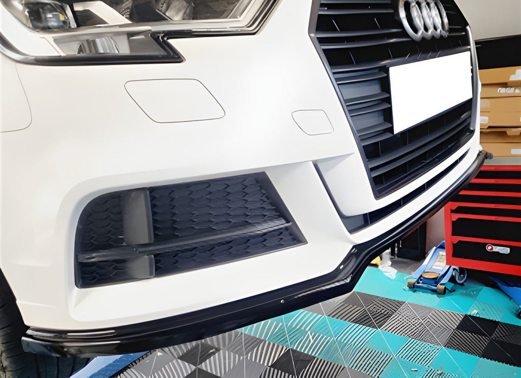 Front Lip DPT V-2 (Gloss Black) for Audi A3 2012-2020 - image 1