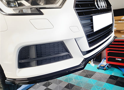 Front Lip DPT V-2 (Gloss Black) for Audi A3 2012-2020 - image 1