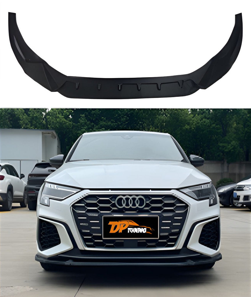 Front Lip DPT V-1 (Gloss Black) for Audi A3 2020- - image 1