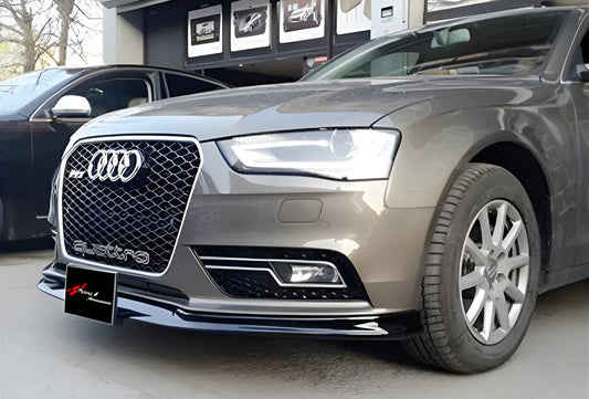 Front lip DPT (2011-2015, primed for painting) for Audi A4 B8 2007-2015 - image 1