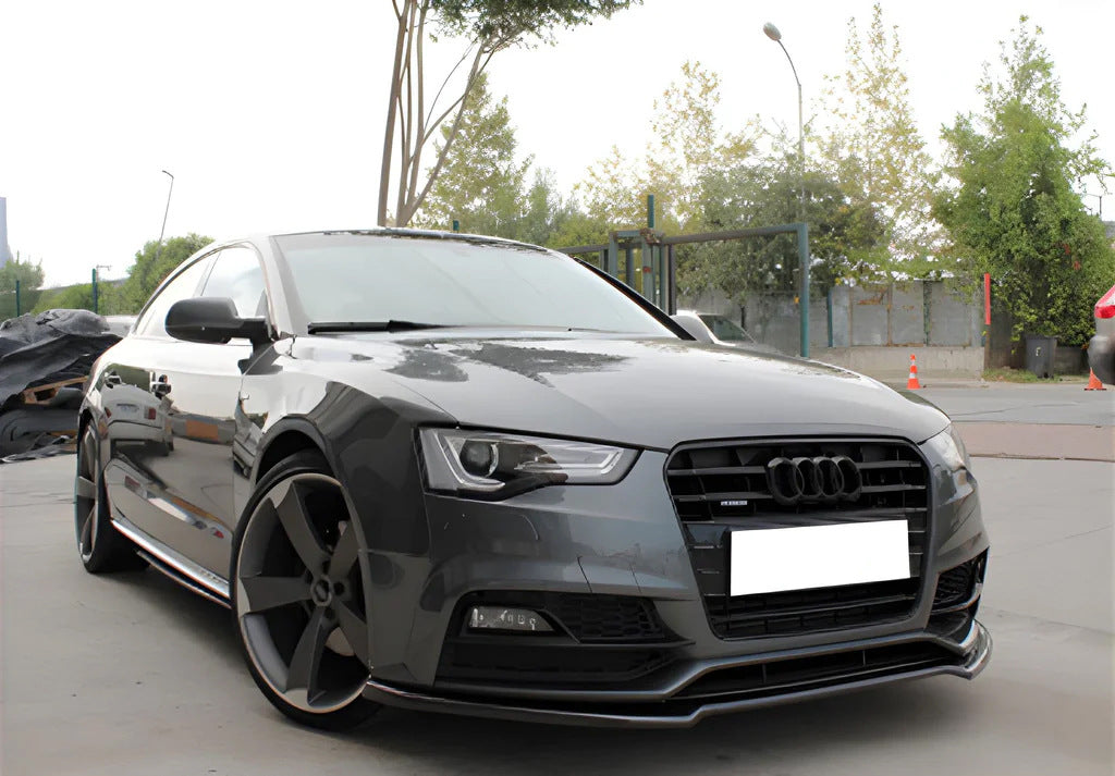 Front Lip Spoiler DPT V-2 (for S-Line, 2011-2015) (gloss black) for Audi A6 C7 2011-2017 - image 3