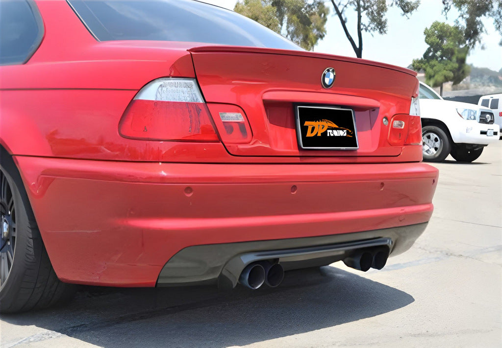 Rear Diffuser DPT (2001-2006, Gloss Black) for BMW 3 Series E46 1998-2006 - image 1