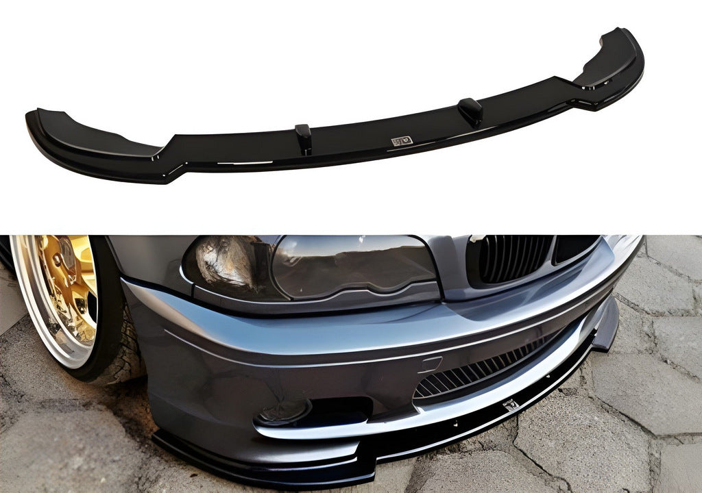 Front Lip DPT V-1 (For M Sport, Gloss Black) for BMW 3 Series E46 1998-2006 - image 6