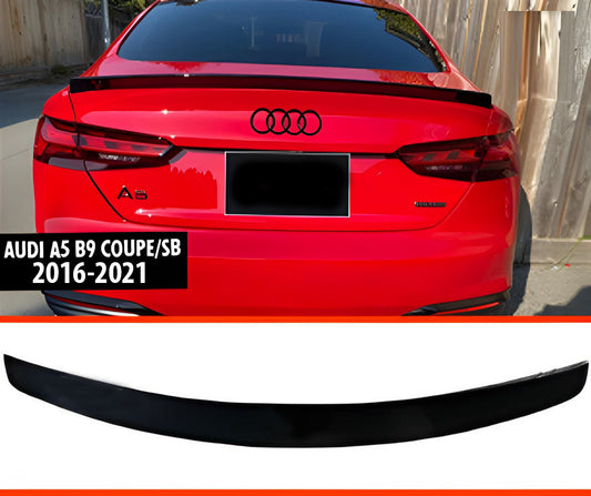 Spoiler DPT V-2 (2016-2021, Coupe/SD, Gloss Black) for Audi A5 2016-2025 - image 1