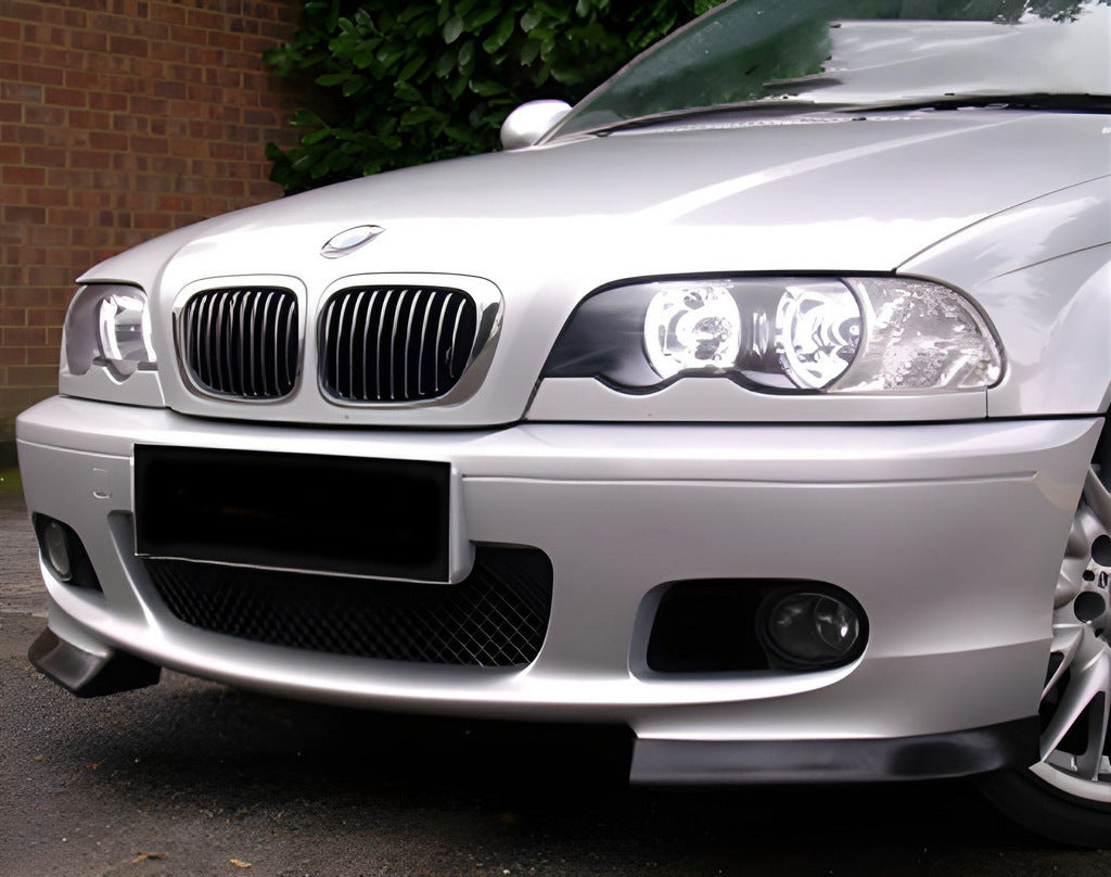 Front Bumper Lip Flap DPT (Gloss Black) for BMW 3 Series E46 1998-2006 - image 1