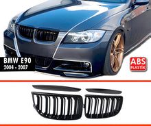 Grille M-Look (for E-90/91, 2005-2008, gloss black) for BMW 3 series E-90/91/92/93 2005-2011 - image 1