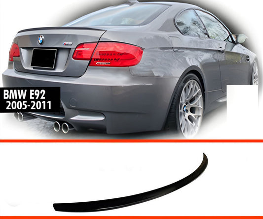 M3-Style Spoiler (for E92, Gloss Black) for BMW 3 Series E-90/91/92/93 2005-2011 - image 2