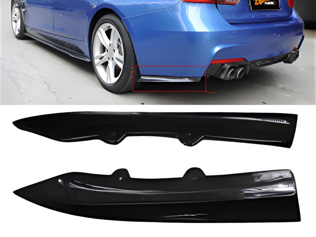Rear Flap Extensions DPT (Gloss Black) for BMW 3 Series F30/F31 2012-2019 - image 1