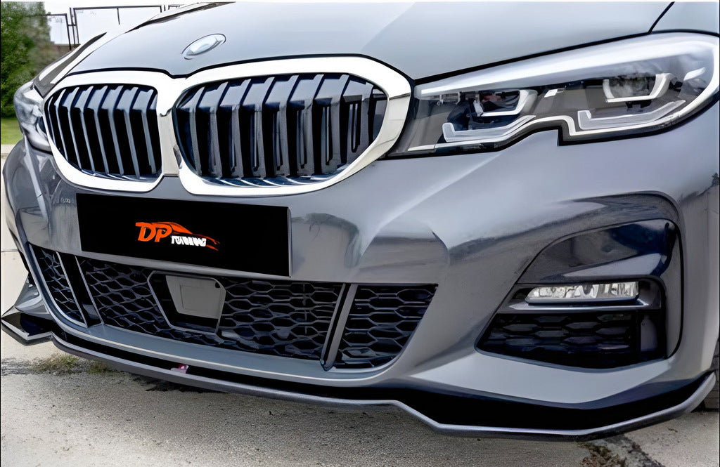 Front Lip DPT V-2 (Gloss Black) for BMW 3 Series G20/21 2018- - image 1