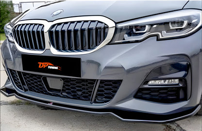 Front Lip DPT V-2 (Gloss Black) for BMW 3 Series G20/21 2018- - image 1