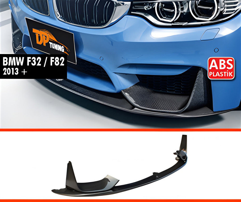 Front Lip DPT V-5 (For M4, Gloss Black) for BMW 4 Series F-32 2012-2020 - image 1