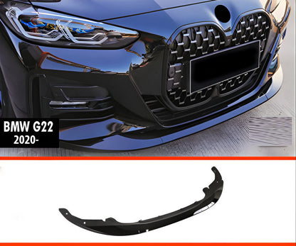Front Lip DPT V-2 (for G22/G23, gloss black) for BMW 4 series G22/23/26 2020- - image 1