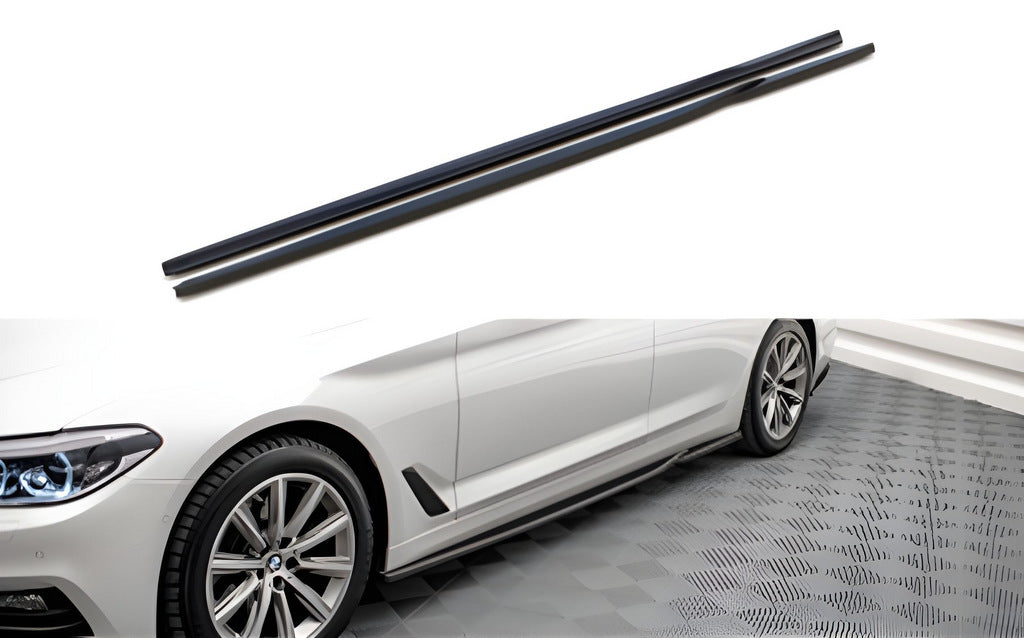 Side sills DPT V-2 (black gloss) for BMW 5 Series G30/31 2017-2023 - image 1