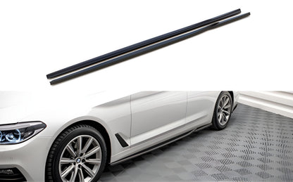 Side sills DPT V-2 (black gloss) for BMW 5 Series G30/31 2017-2023 - image 1