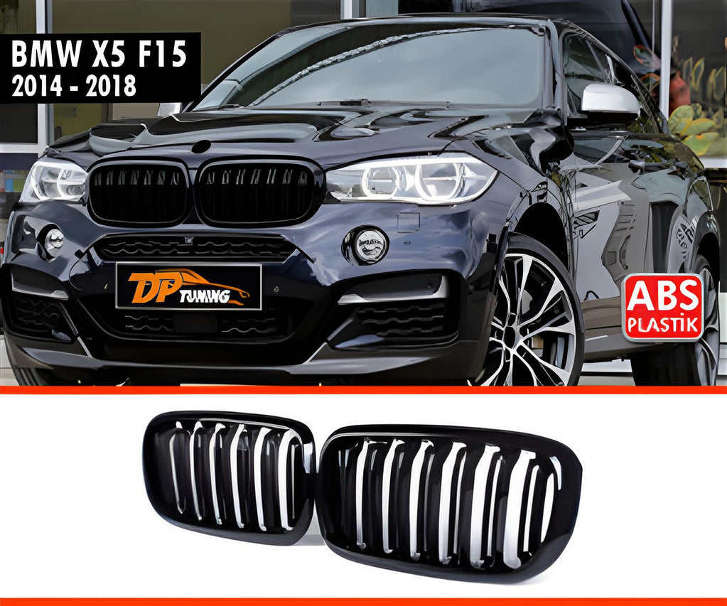 Kidneys M-Look (Gloss Black) for BMW X5 F-15 2013-2018 - image 3