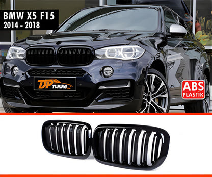 Kidneys M-Look (Gloss Black) for BMW X5 F-15 2013-2018 - image 3