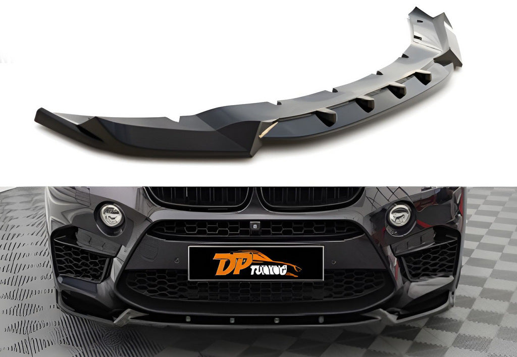 Front Lip DPT V-2 (For X5M F85, gloss black) for BMW X5 F-15 2013-2018 - image 1