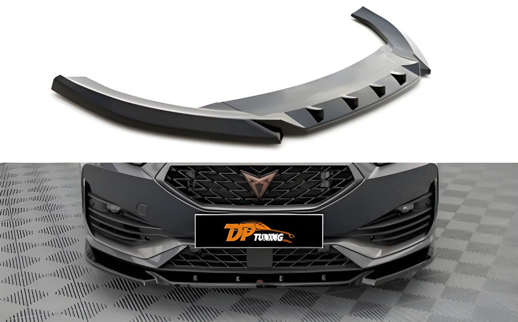 Front Lip Spoiler DPT (for Cupra, Gloss Black) for Seat Leon 2020- - image 1