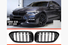 Grille M-Look (2017-2020, gloss black) for BMW 5 Series G30/31 2017-2023 - image 2