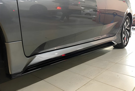 Side sills DPT V-2 (For painting) for Honda Civic Sedan X 2016-2021 - image 1
