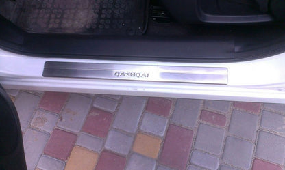 Door Sill Covers (Omsa, 4 pcs, Stainless Steel) for Nissan Qashqai 2014-2021 - image 6