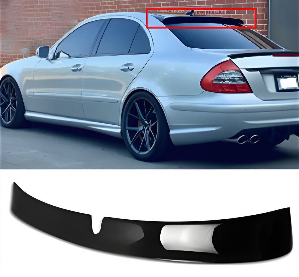 Rear Window Visor DPT (2002-2006, Gloss Black) for Mercedes E-сlass W211 2002-2009 - image 1