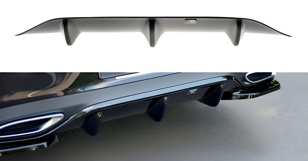 Rear Diffuser DPT (Gloss Black) for Mercedes E-сlass W213 2016-2023 - image 1