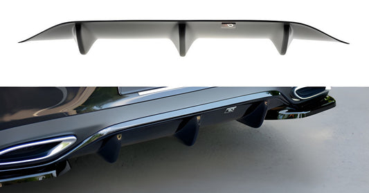 Rear Diffuser DPT (Gloss Black) for Mercedes E-сlass W213 2016-2023 - image 1