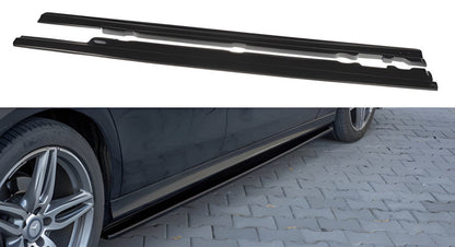 Side sills DPT (black gloss) for Mercedes E-class W213 2016-2023 - image 1