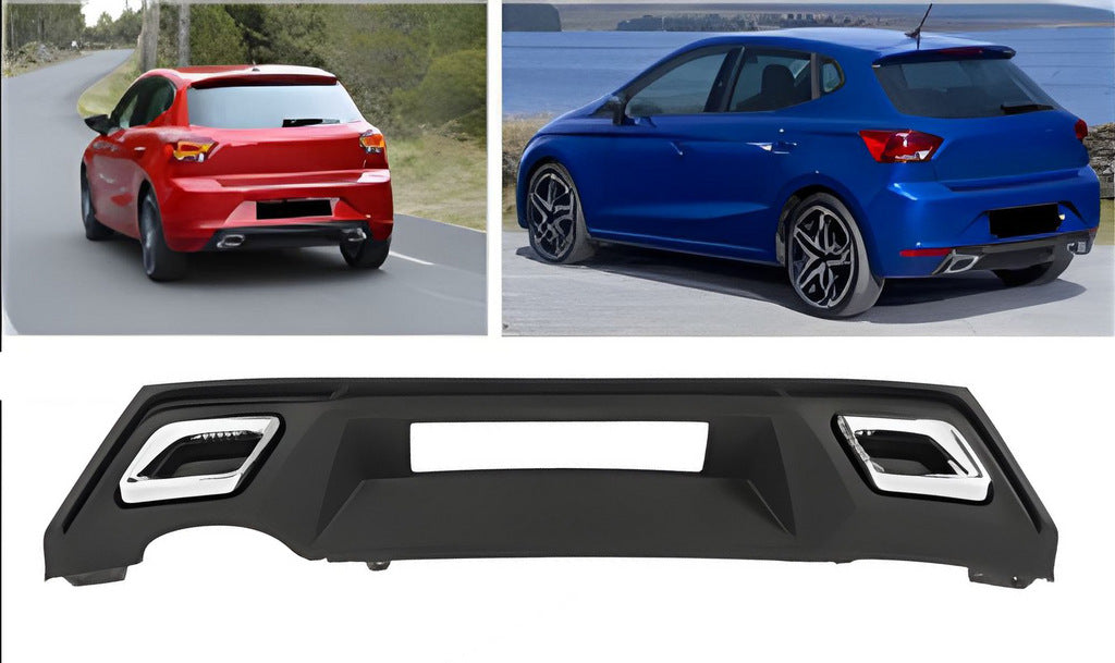Rear Diffuser DPT V-2 (Gloss Black) for Seat Ibiza 2017- - image 1